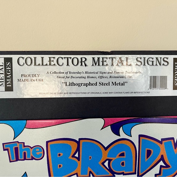 The Brady Bunch Collectable Metal Sign. - Picture 4 of 5